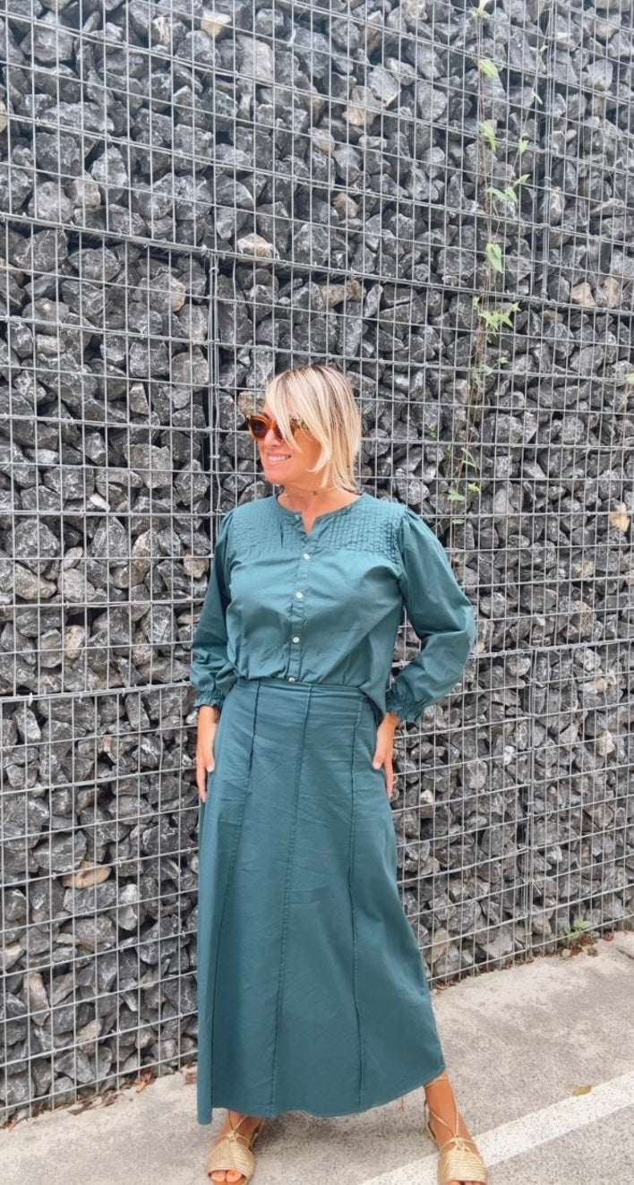 Falda Amieva azul