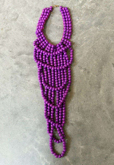 Collar Jirafa morado