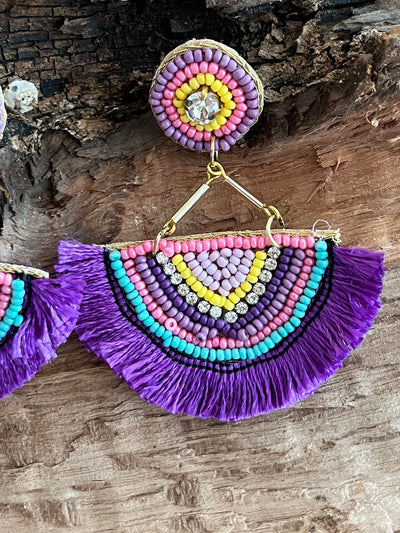 Ibiza Violet Earrings