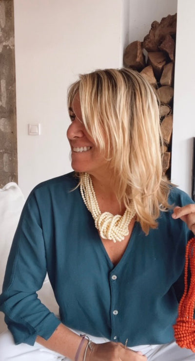 Collar Nudo Beige