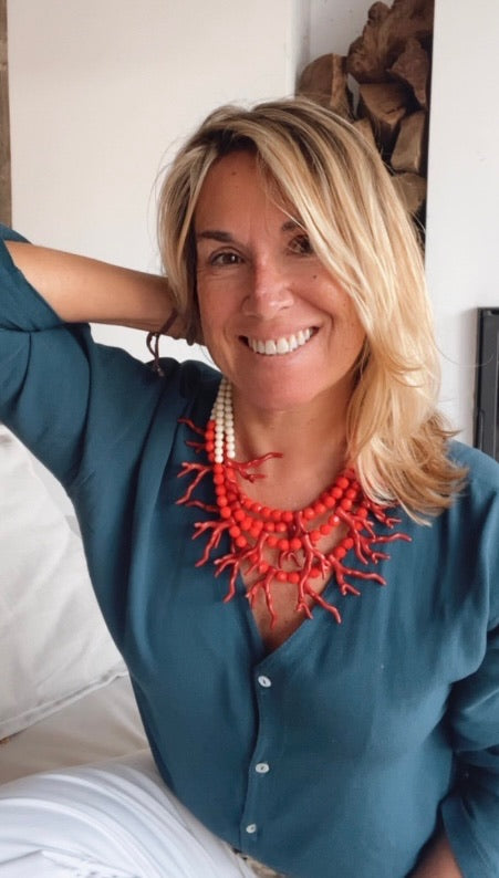 Collar marino coral