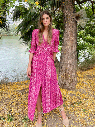 Vestido París rosa