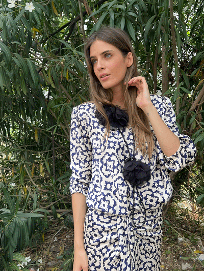 Blusa Corinto navy