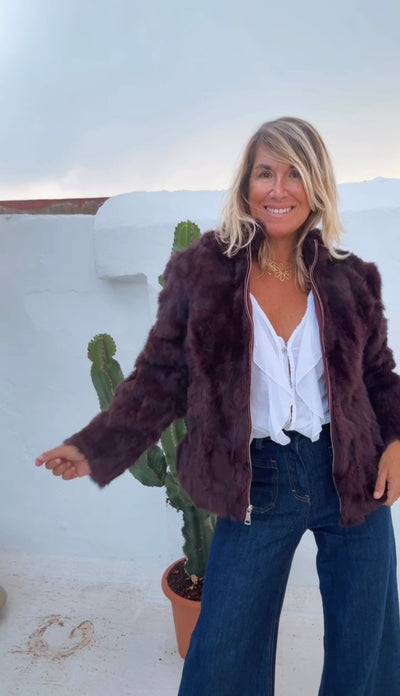 Abrigo Michigan granate