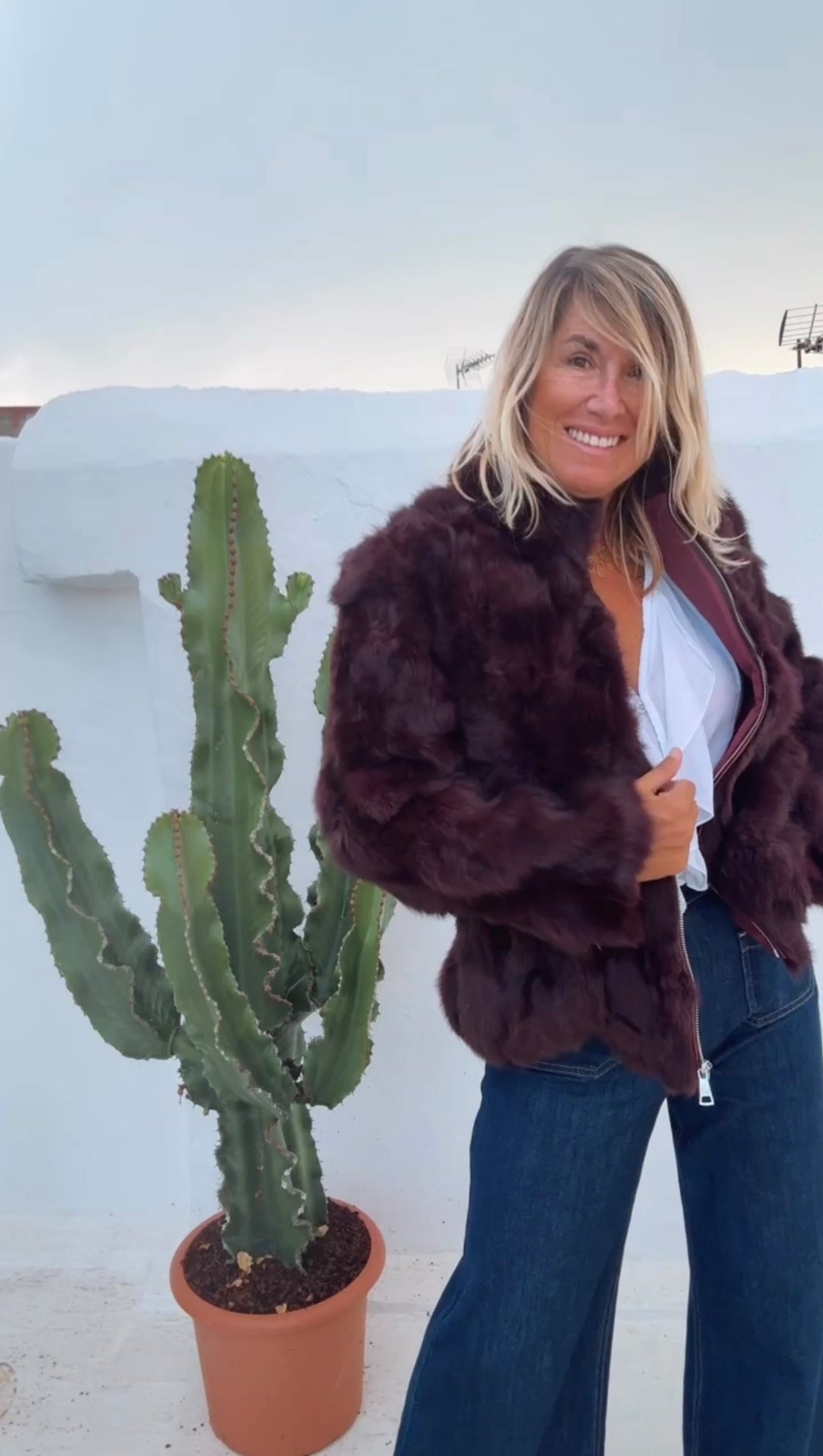 Abrigo Michigan granate