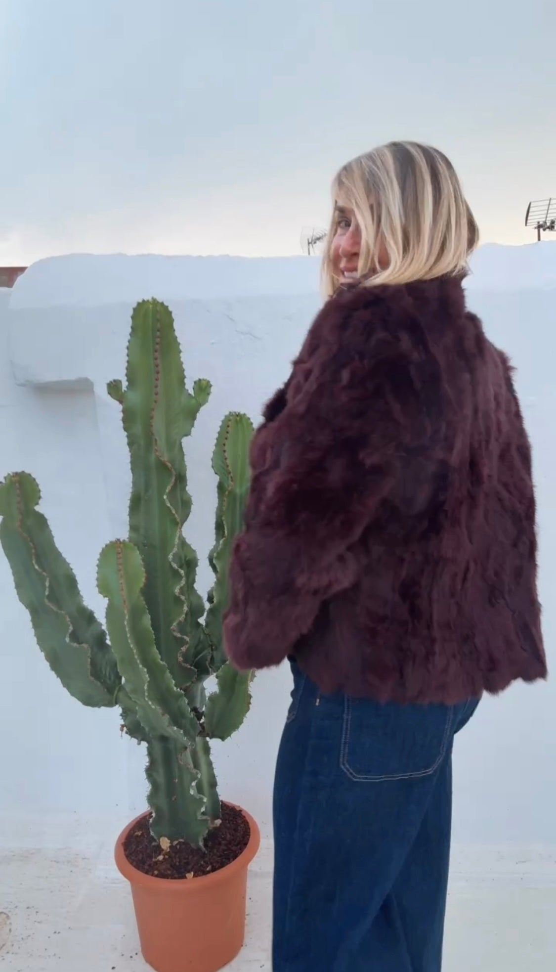 Abrigo Michigan granate