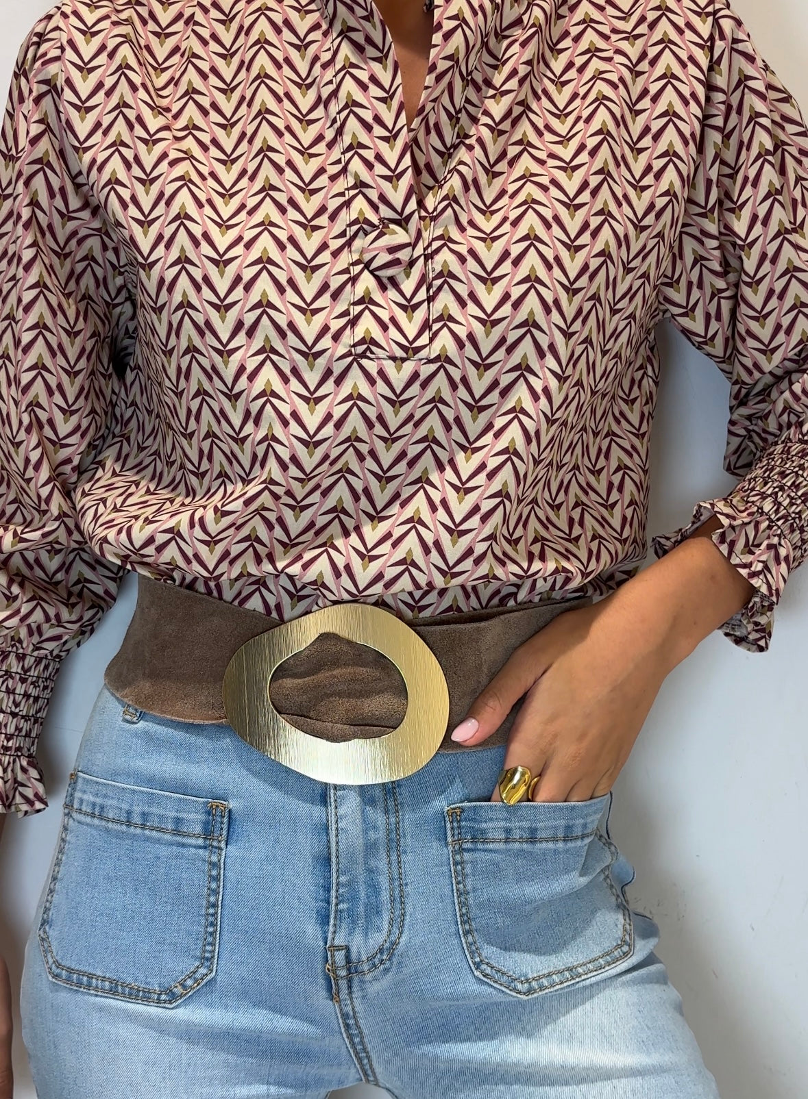 Cinturón Betta Taupe