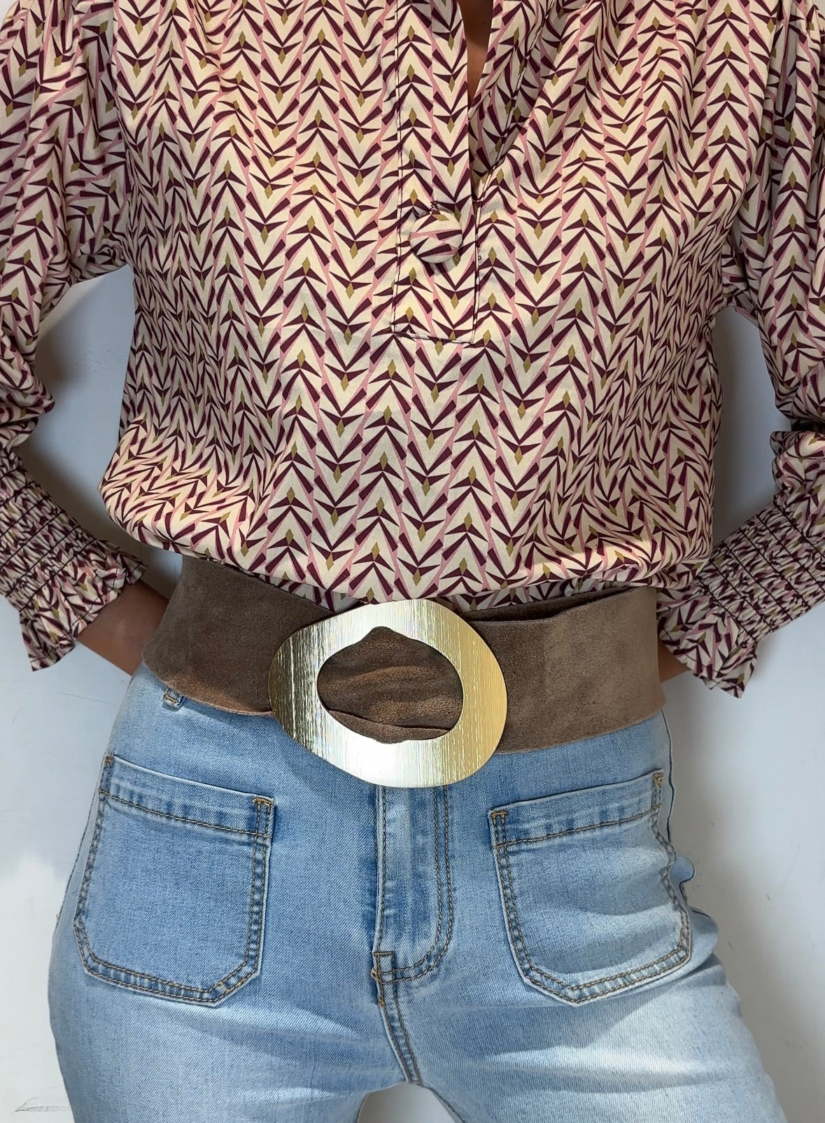 Cinturón Betta Taupe