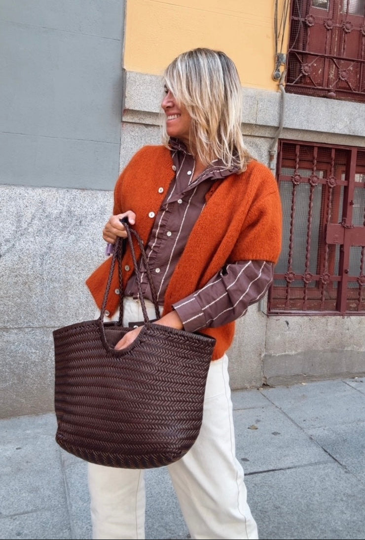 Bolso Capricho chocolate GRANDE