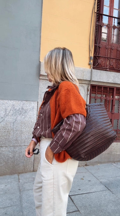 Bolso Capricho chocolate GRANDE