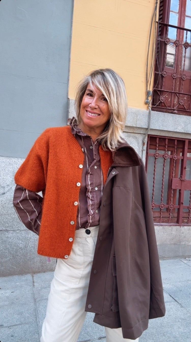 Chaqueta Évora teja