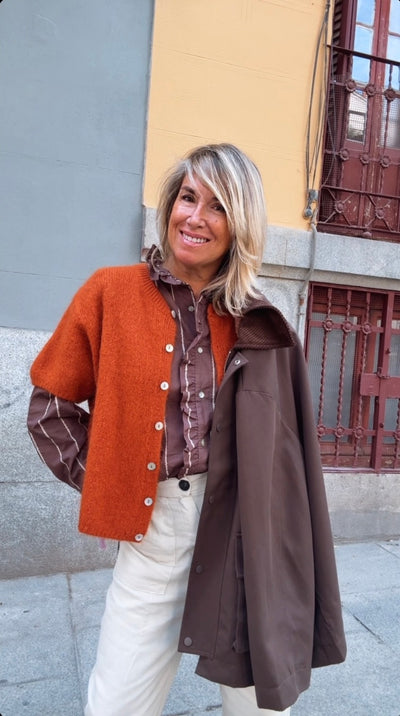 Chaqueta Évora teja