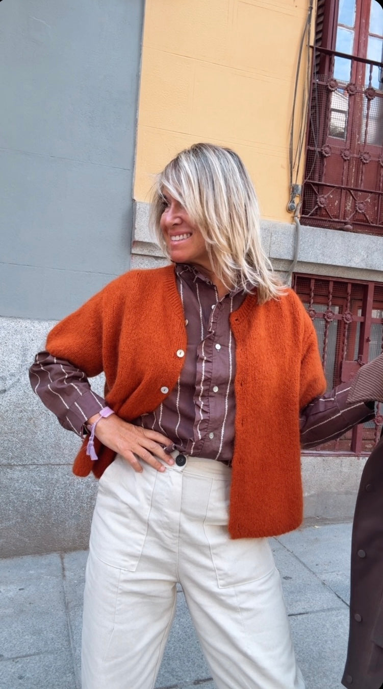 Chaqueta Évora teja