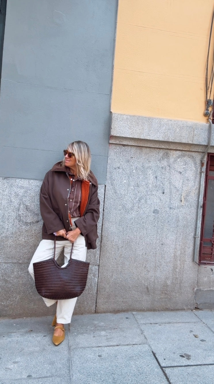 Bolso Capricho chocolate GRANDE