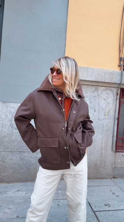 Chaqueta Piloña chocolate