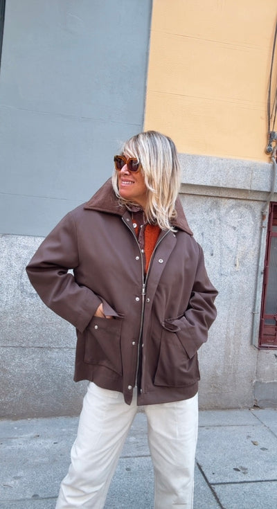 Chaqueta Piloña chocolate