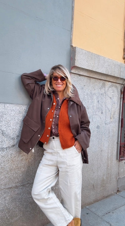 Chaqueta Piloña chocolate