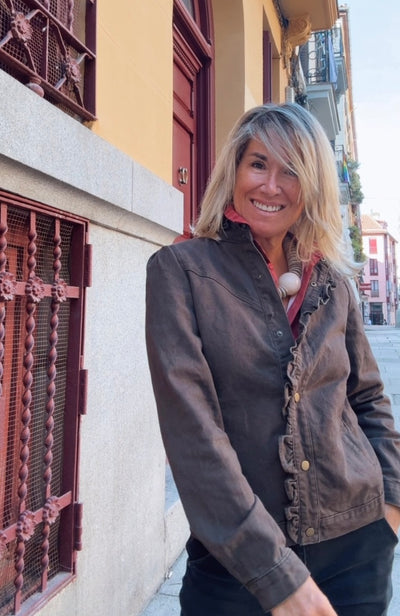 Camisa Gijón chocolate