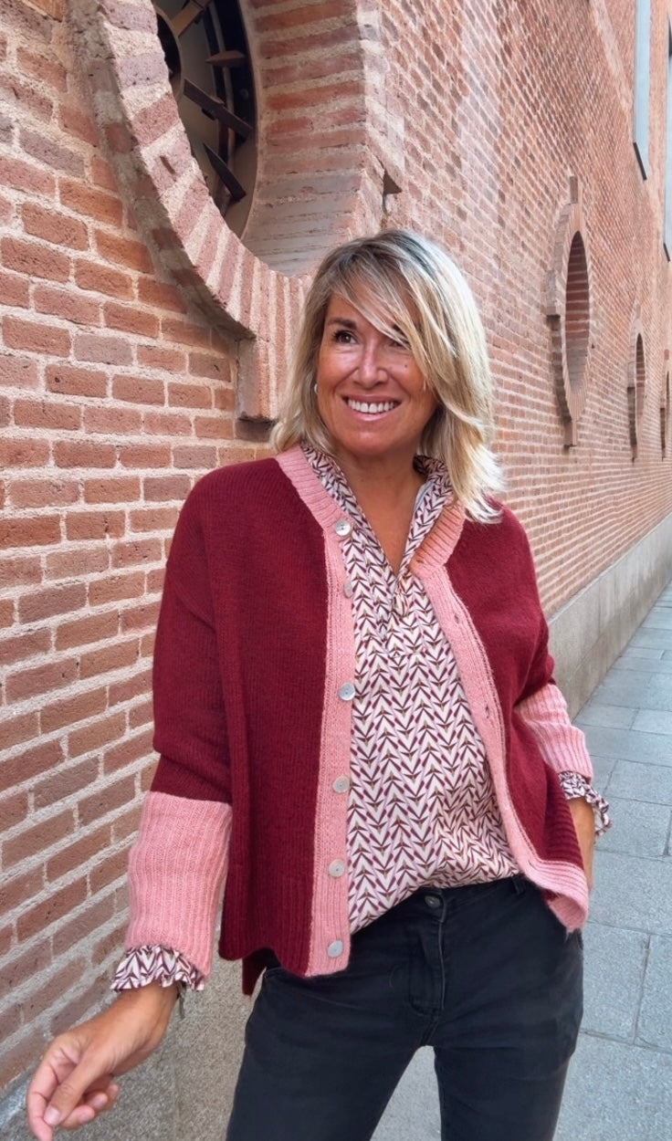 Chaqueta Ribadesella burdeos