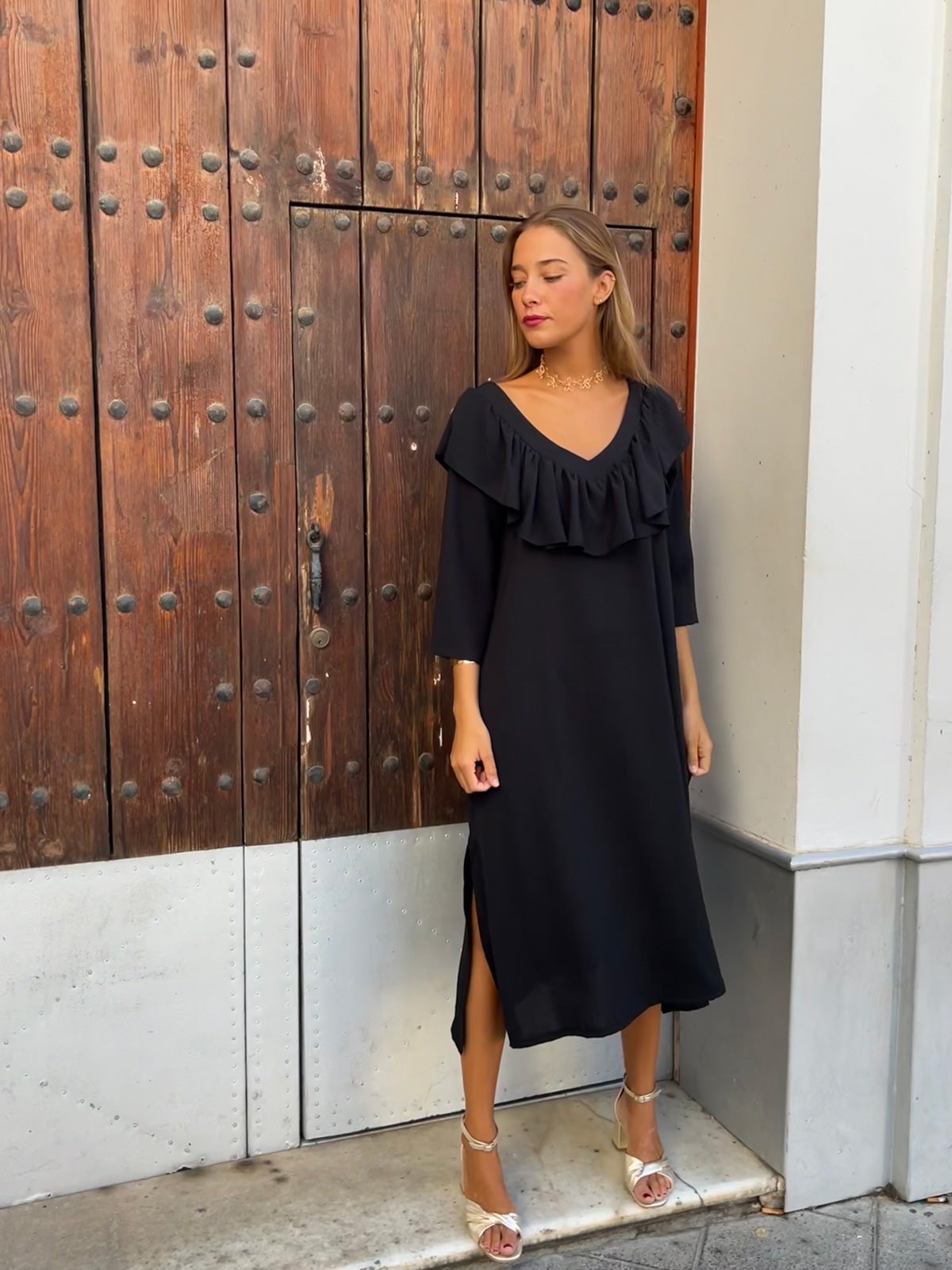 Vestido Córdoba Noir (**PREVENTA)