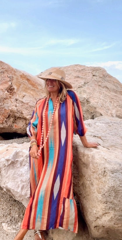 Vestido Mykonos rojo