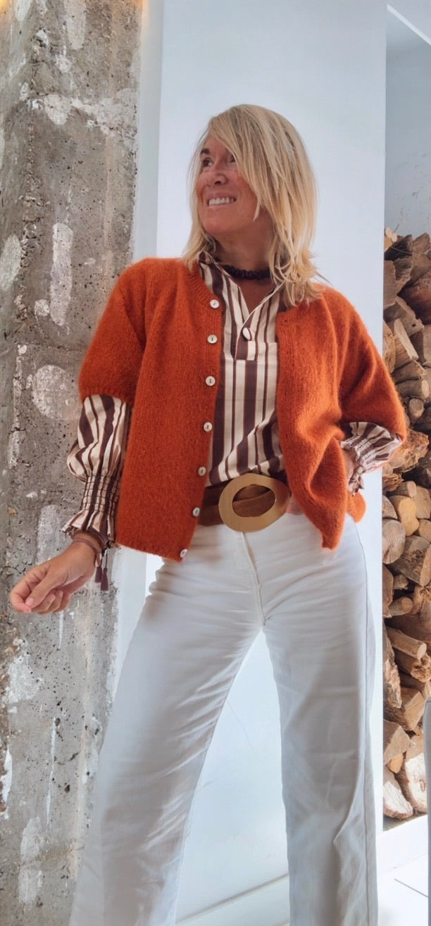 Chaqueta Évora teja