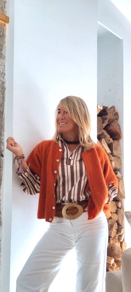 Chaqueta Évora teja