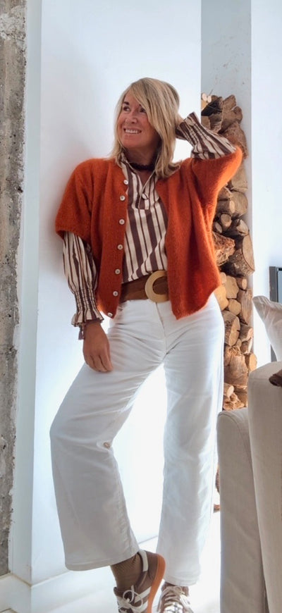 Chaqueta Évora teja