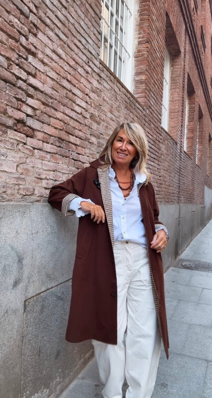 Gabardina Regueras chocolate