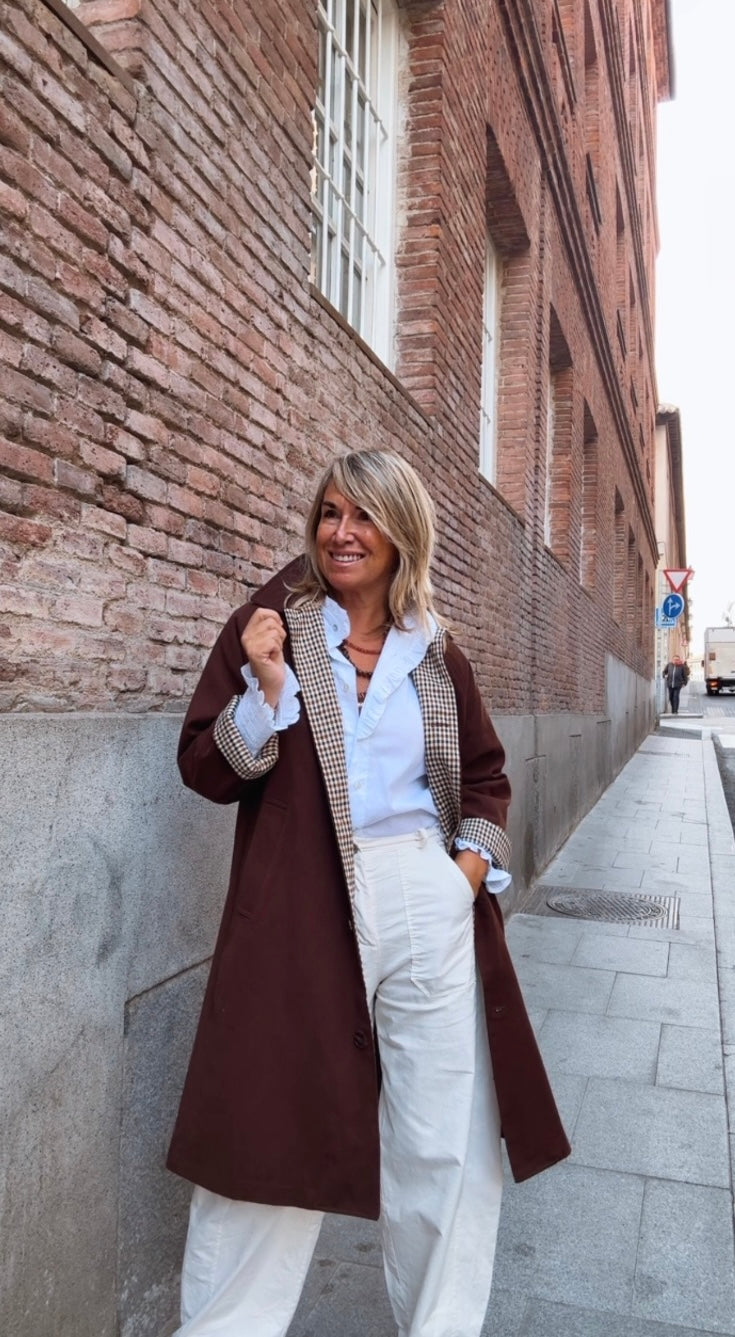 Gabardina Regueras chocolate