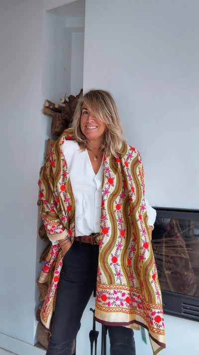 Pañuelo Fiore mustard