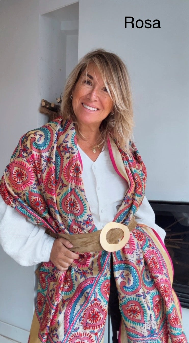 Pañuelo Lumière rosa