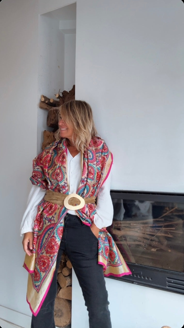 Pañuelo Lumière rosa