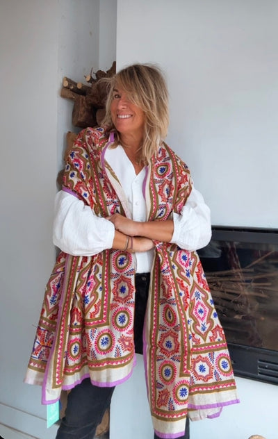 Pañuelo Lumière coral