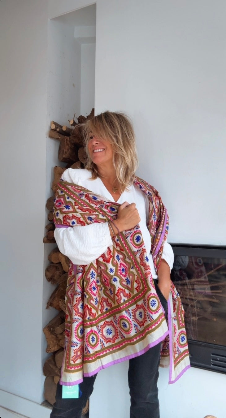 Pañuelo Lumière coral