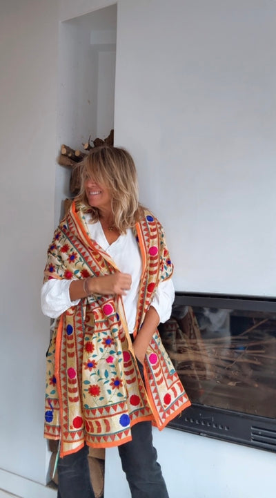 Pañuelo Fiore naranja