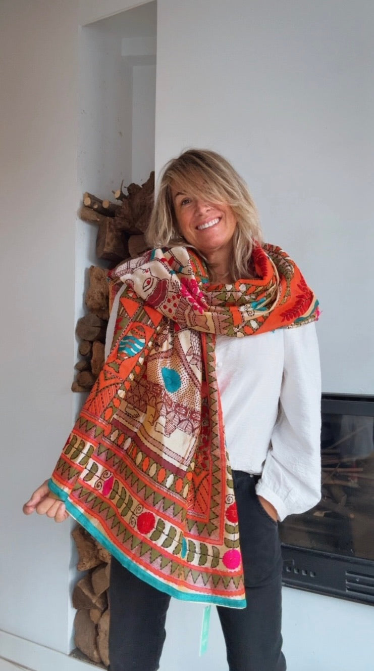 Pañuelo Lumière naranja