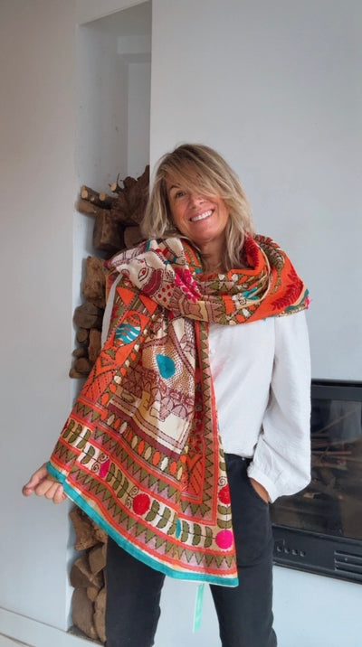 Pañuelo Lumière naranja