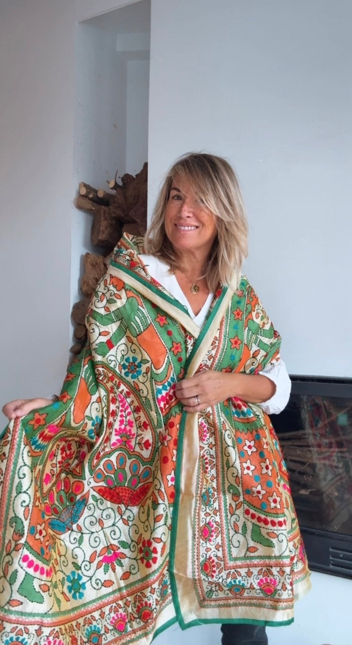 Pañuelo Fiore verde