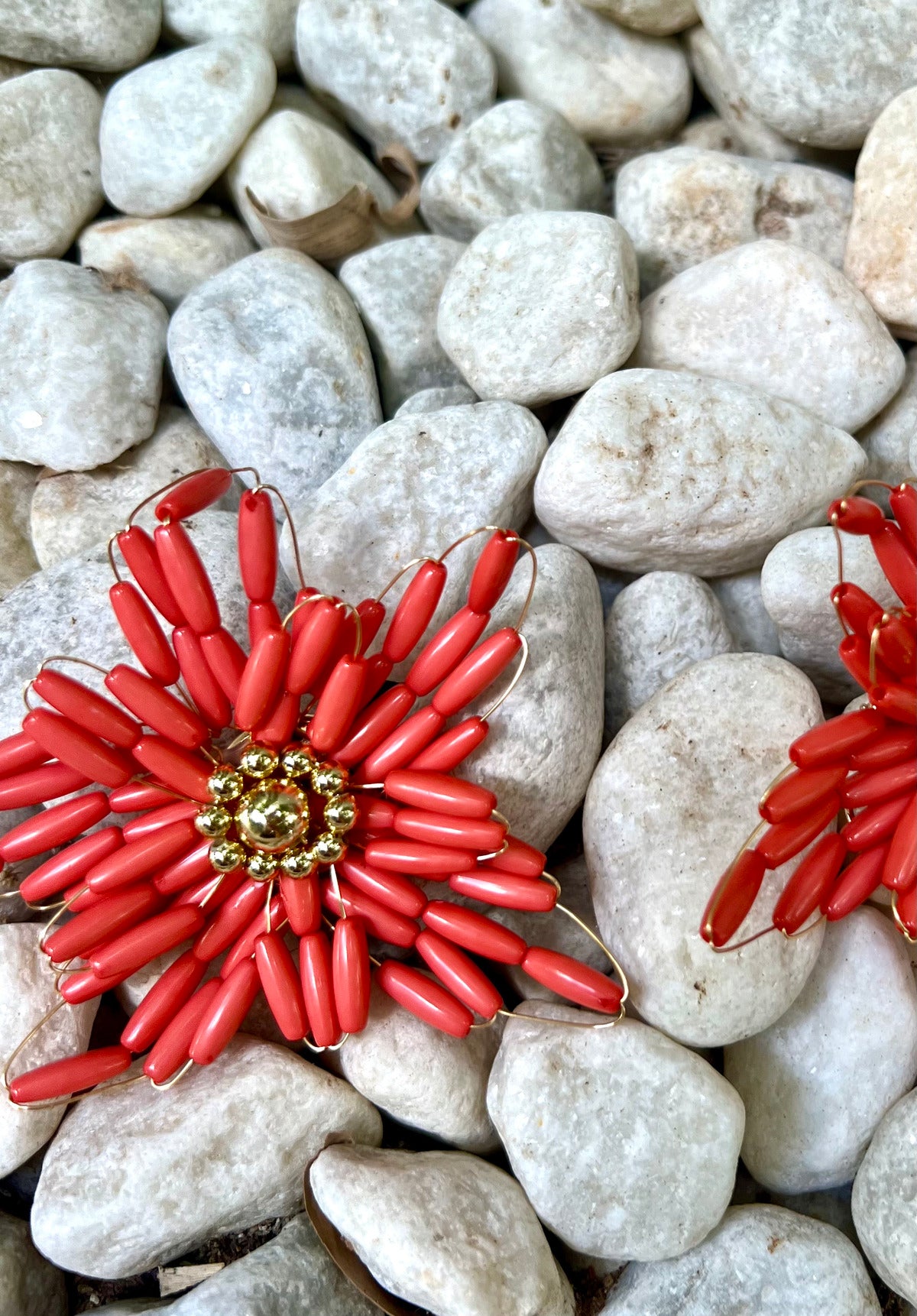 Pendientes Mimosa coral