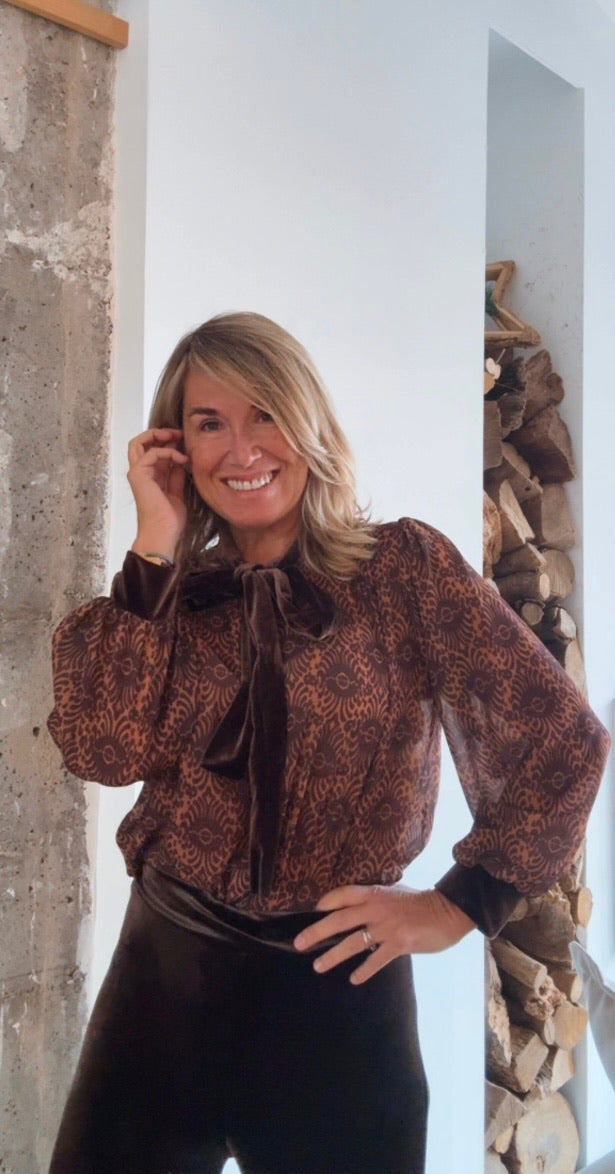 Blusa Lisboa marrón