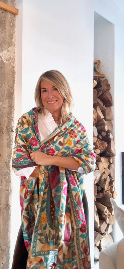 Pañuelo Fiore hojas