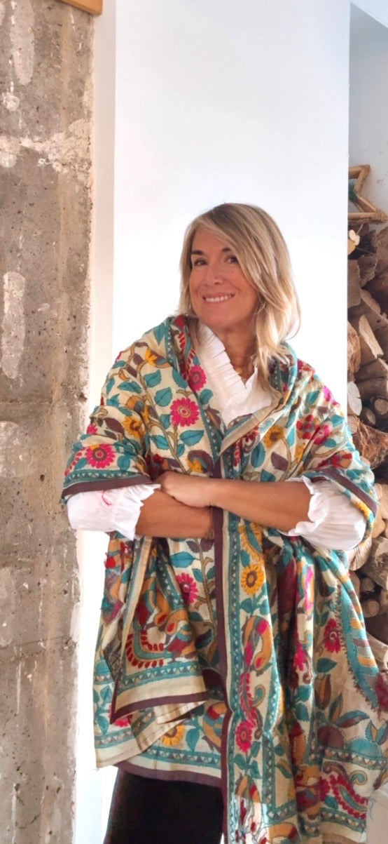 Pañuelo Fiore hojas