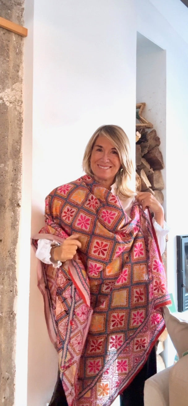 Pañuelo Lumière salmón