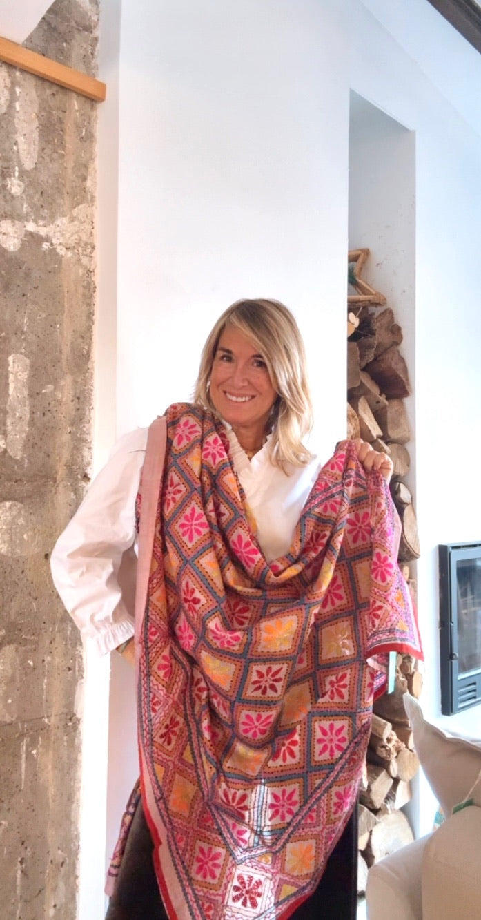 Pañuelo Lumière salmón