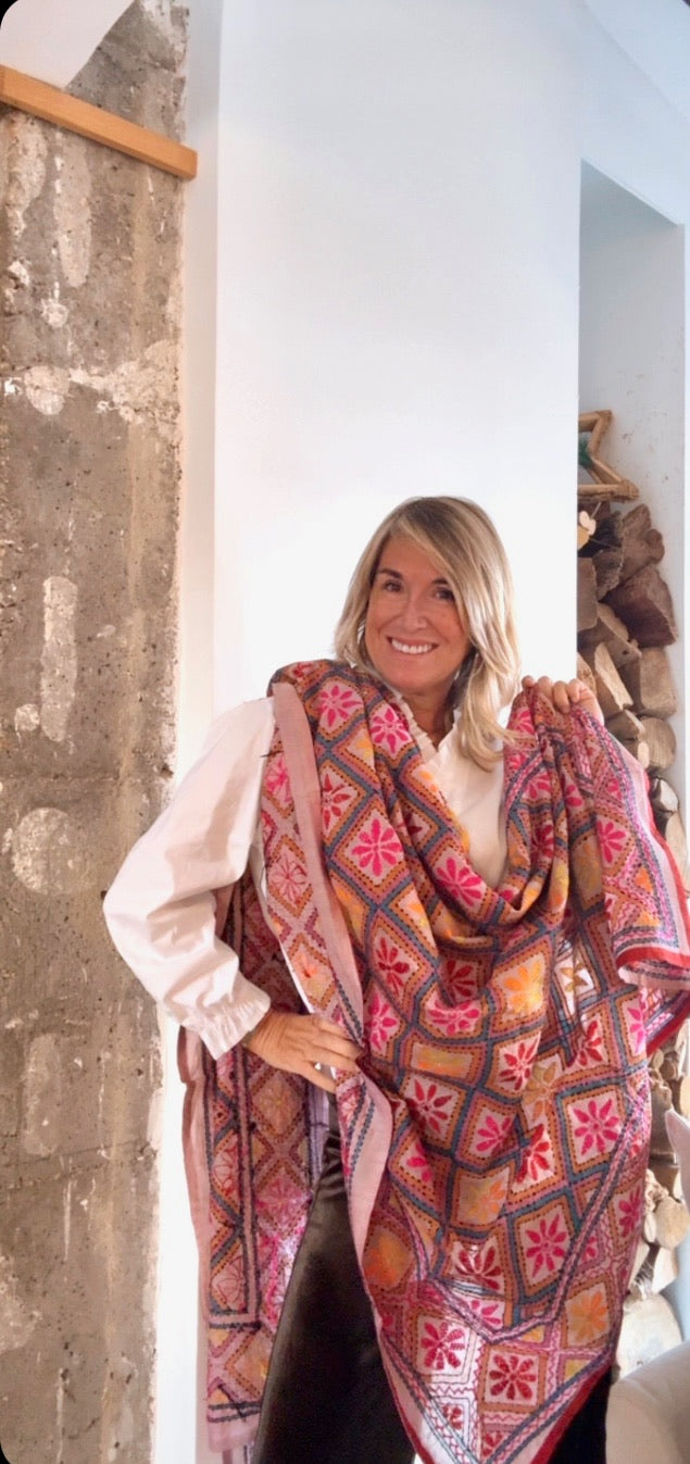 Pañuelo Lumière salmón