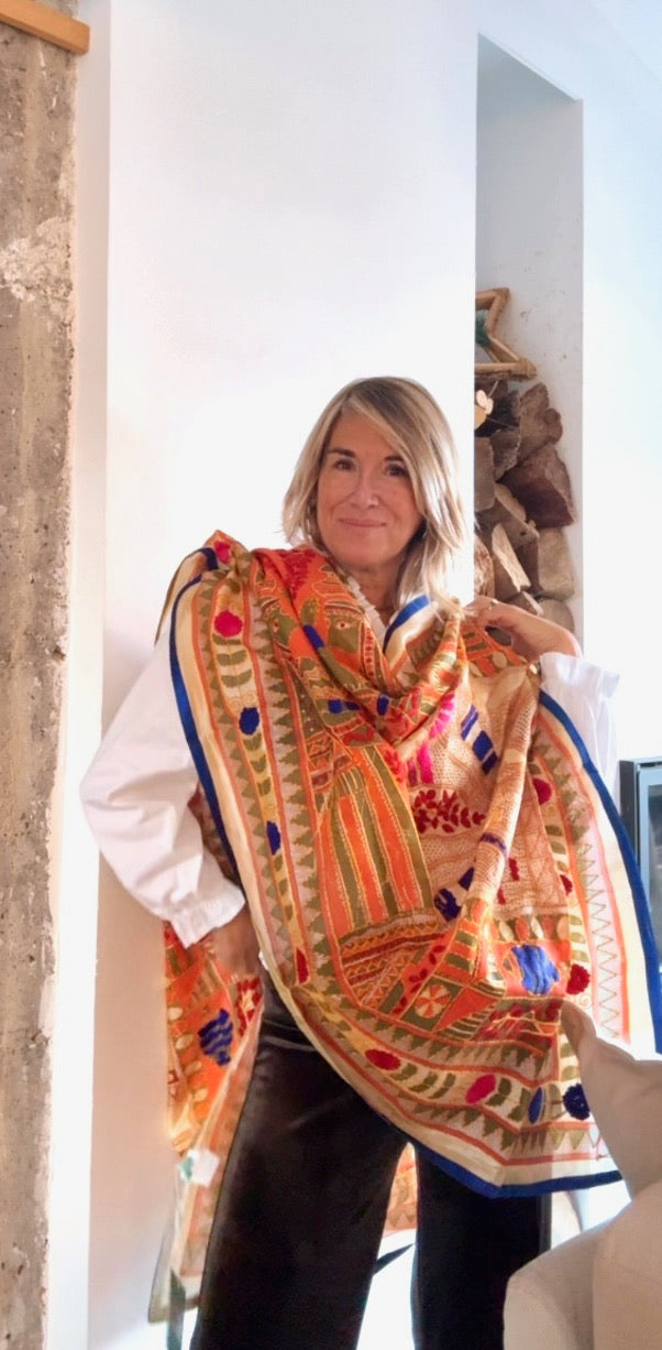 Pañuelo Fiore marino