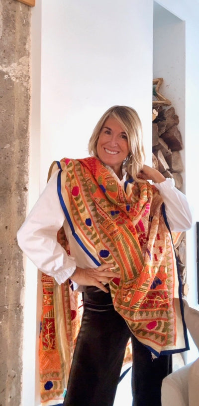 Pañuelo Fiore marino