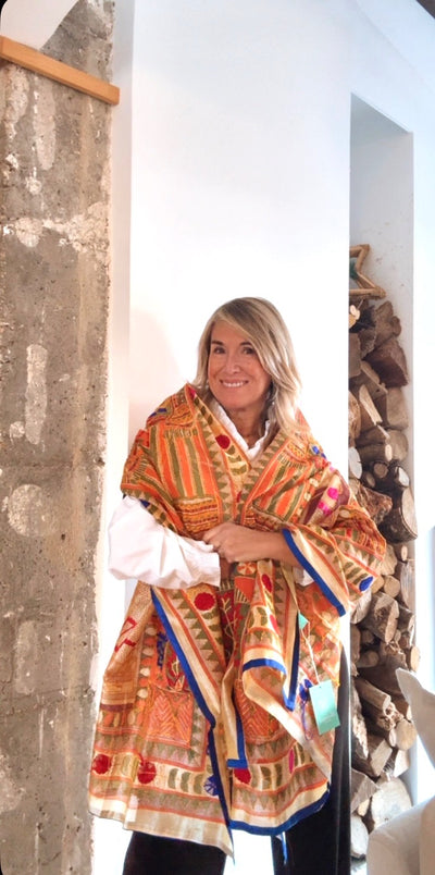 Pañuelo Fiore marino