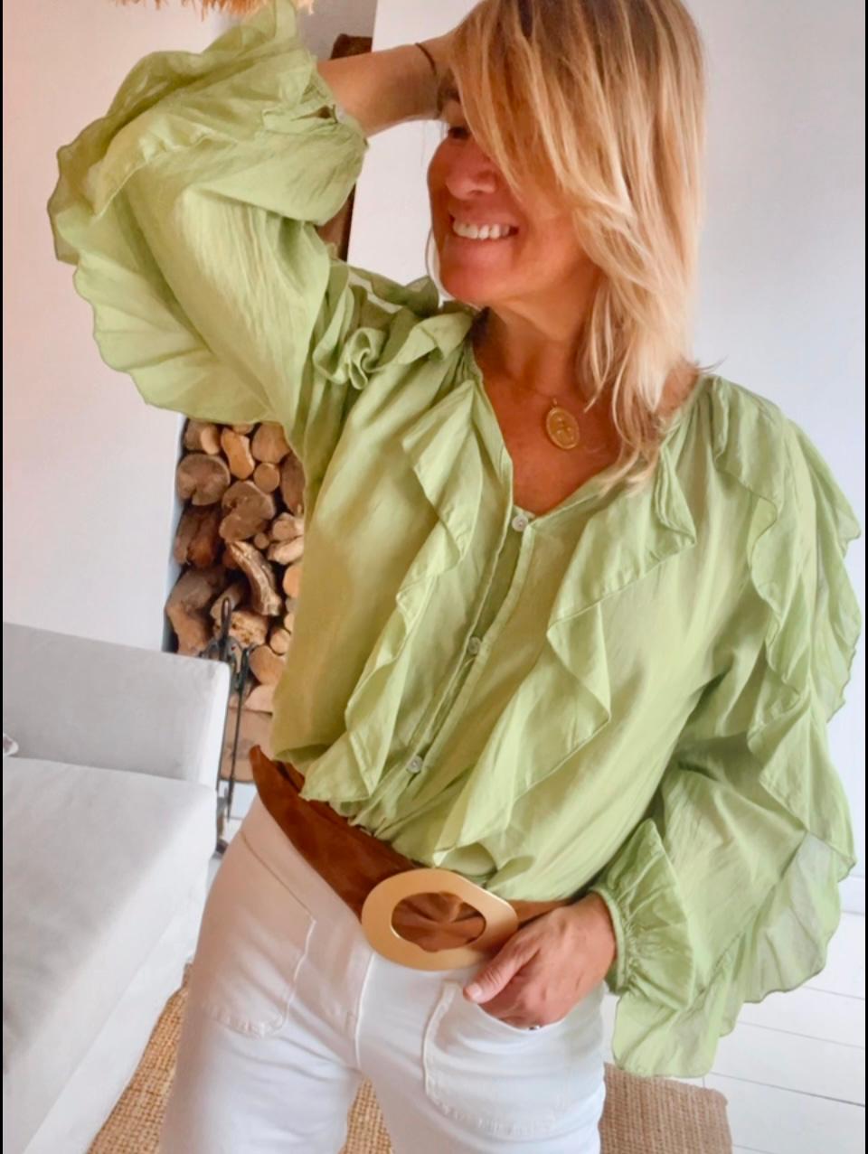 Camisa Florencia verde